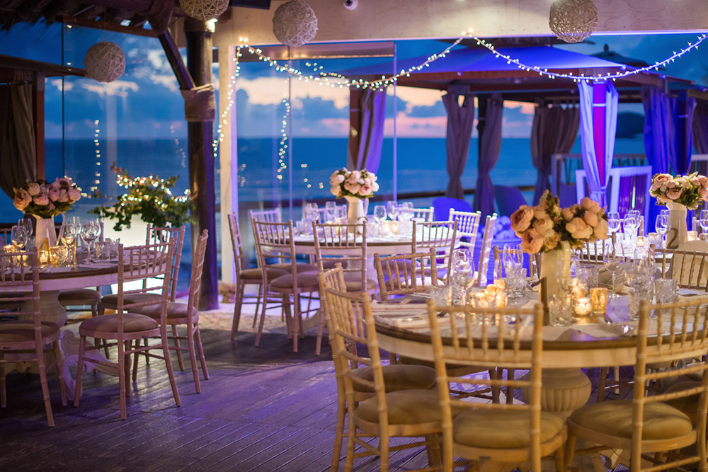 Theros Beach Bar Santorini Wedding Venue